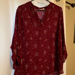Beautiful dark red blouse